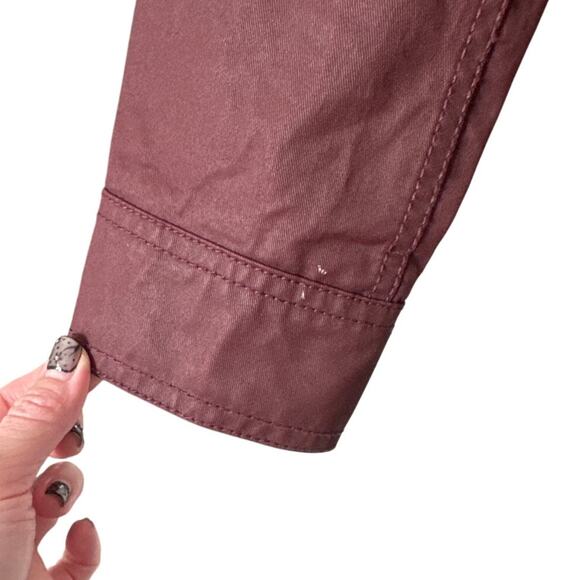 J. Crew Downtown Field Waxed Utility Jacket Wine 19034 Size S - Picture 11 of 11